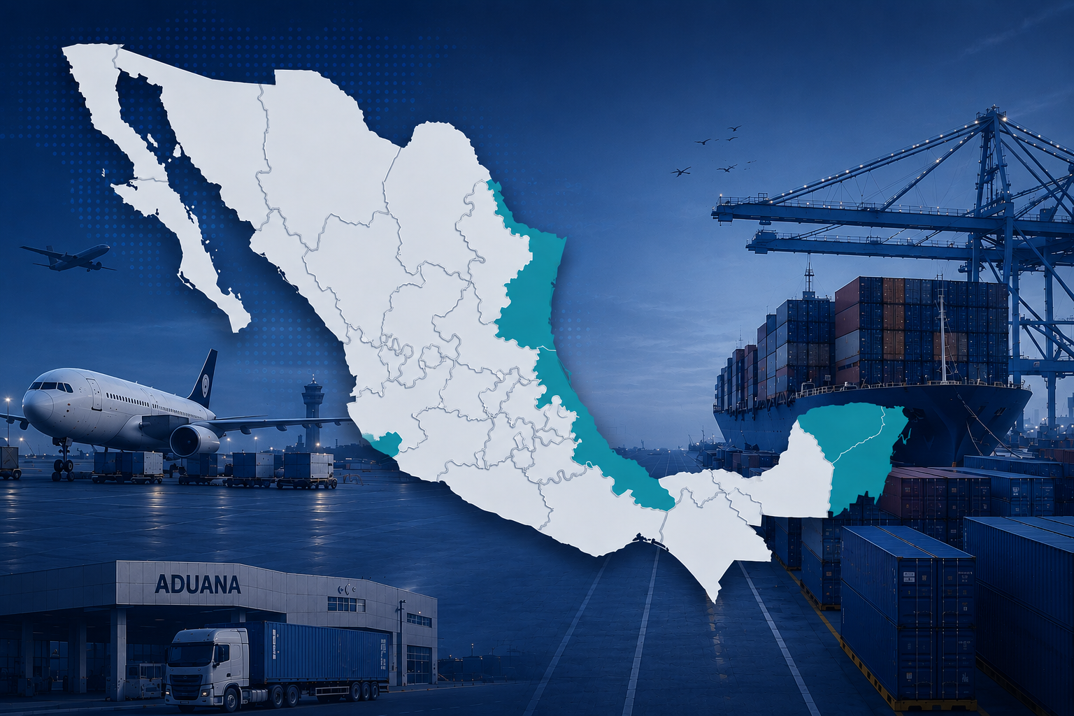 Cobertura nacional de aduanas en México